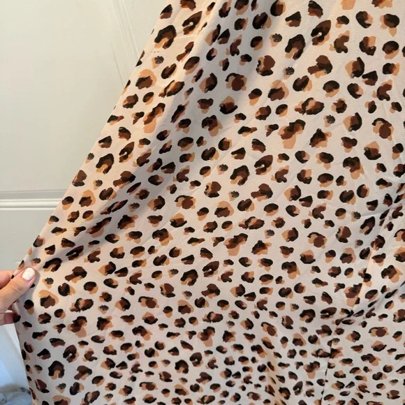 Theory flora leopard print silk midi cami dress - Picture 5 of 14